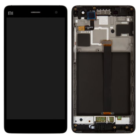 Дисплей для Xiaomi Mi 4, чорний, з рамкою, Original PRC 
