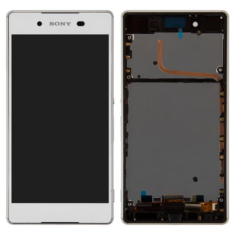 Дисплей для Sony E6553 Xperia Z3+, Xperia Z4, белый, High Copy