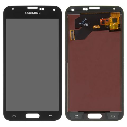 Дисплей для Samsung G900 Galaxy S5, чорний, з регулюванням яскравості, Best copy, без рамки, Сopy, TFT 