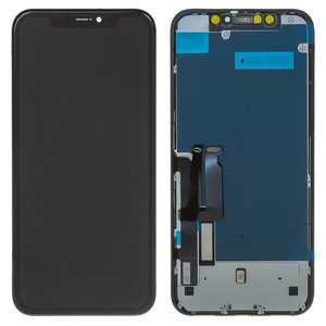 Дисплей для iPhone XR, черный, с рамкой, Copy, tianma