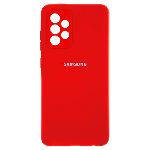 Чехол для Samsung A525 Galaxy A52, красный, Original Soft Case, силикон, red 14  full side