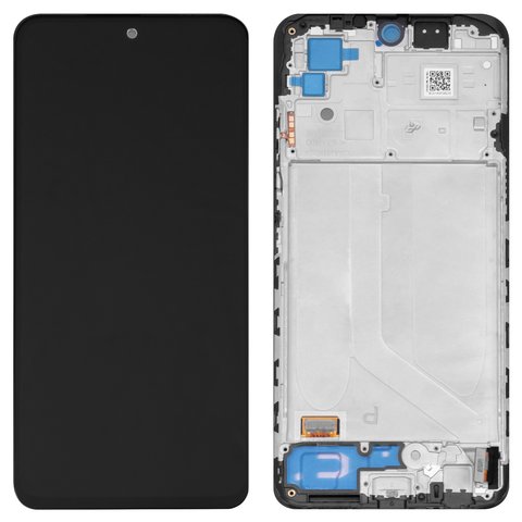 Дисплей для Xiaomi Redmi Note 10, Redmi Note 10S, чорний, з рамкою, Original PRC 