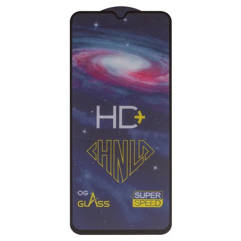 Захисне скло All Spares для Samsung A057 Galaxy A05s, 0,33 мм 9H, сумісне з чохлом, Full Glue, чорний, шар клею нанесений по всій поверхні, HD+