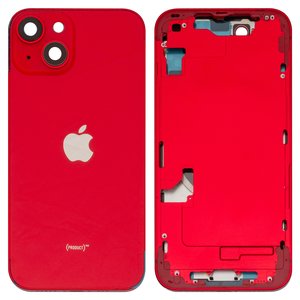Корпус для iPhone 14, червоний, з тримачем SIM карти, з боковими кнопками, High Copy, red