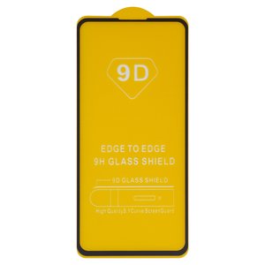 Захисне скло для Xiaomi Mi 9T, Redmi K20, сумісне з чохлом, Full Glue, без упаковки , чорний, шар клею нанесений по всій поверхні