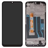 Дисплей для Realme C21Y, чорний, з рамкою, High Copy, RMX3261, RMX3263, TXDI650EBAPU-61, SKI651-C99 V0.1