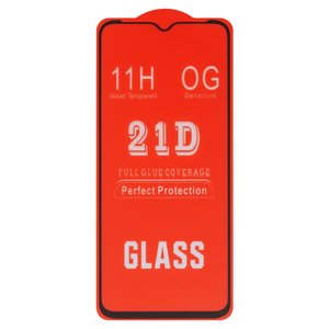 Защитное стекло для Oppo A17, совместимо с чехлом, Full Glue, без упаковки , черный