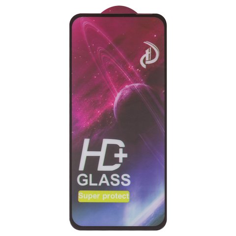 Защитное стекло All Spares для Tecno Spark 30 KL6 , совместимо с чехлом, Full Glue, черный, cлой клея нанесен по всей поверхности