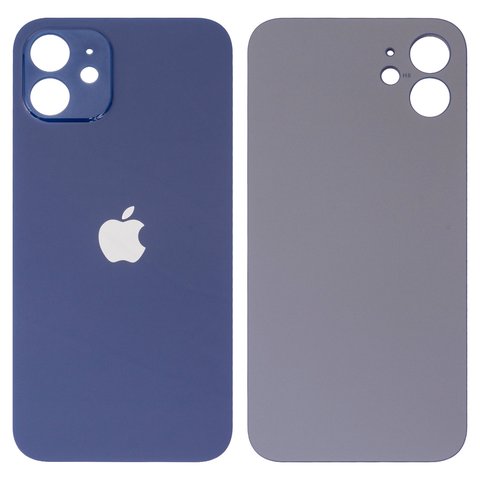 Задня панель корпуса для iPhone 12, синя, не потрібно знімати скло камери, Original PRC , big hole