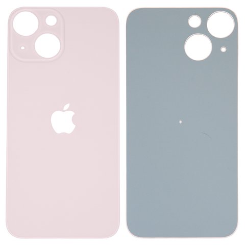 Задня панель корпуса для iPhone 13 mini, рожева, не потрібно знімати скло камери, big hole