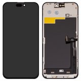 Дисплей для iPhone 15 Pro Max, чорний, з рамкою, Copy, (TFT), ZY, LTPS FHD