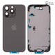 Корпус для iPhone 16 Pro Max, черный, с держателем SIM-карты, с боковыми кнопками, Original (PRC), EU Version, black titanium