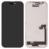 Дисплей для iPhone 16, чорний, з рамкою, без помилки, (OLED) hard diagnosable, ZY-OLED