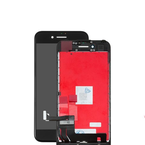 Pantalla LCD puede usarse con iPhone 7, negro, con marco, HC