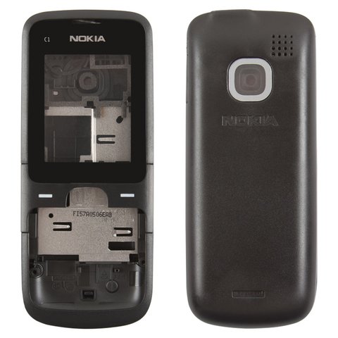 Housing compatible with Nokia C1 01, High Copy, black 