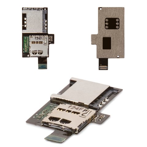 Conector de tarjeta SIM puede usarse con HTC G14, G18, Z710e Sensation, Z715e Sensation XE, con el conector de tarjeta de memoria, con cable flex