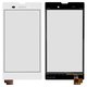 Touchscreen compatible with Sony D5102 Xperia T3, D5103 Xperia T3, D5106 Xperia T3, (white)