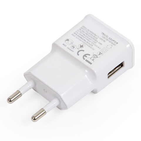 Mains Charger compatible with Cell Phones, 10 W, white, 1 output 