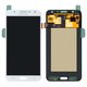 LCD compatible with Samsung J700 Galaxy J7, (white, without frame, Original (PRC), original glass)