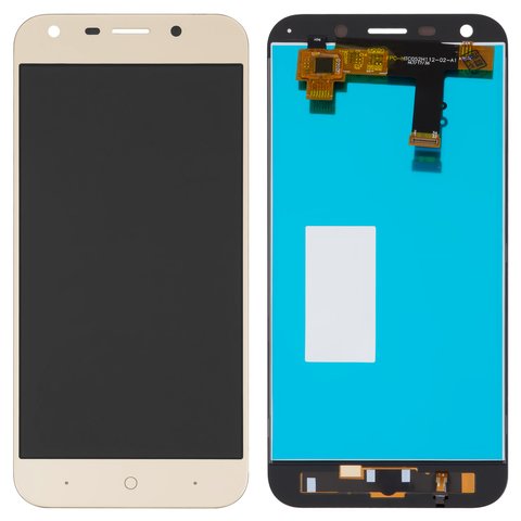 LCD compatible with ZTE Blade A6 A0620, Blade A6 lite A0621, Blade A6 lite A0622, golden, without frame 