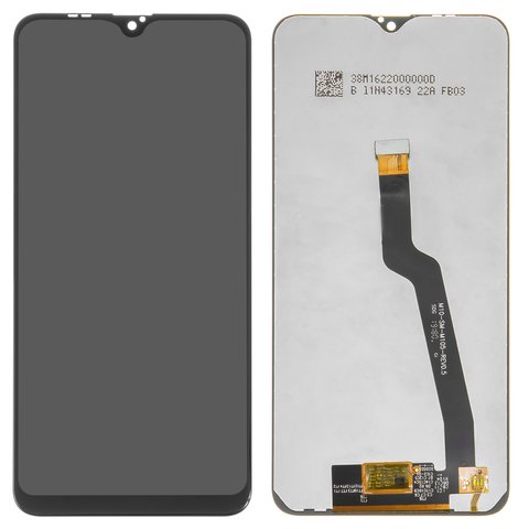LCD compatible with Samsung A105 Galaxy A10, M105 Galaxy M10, black, Best copy, without frame, Copy 