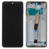 Pantalla LCD puede usarse con Xiaomi Redmi Note 9 Pro, Redmi Note 9S, blanco, con marco, Original (PRC), M2003J6B2G, M2003J6A1G