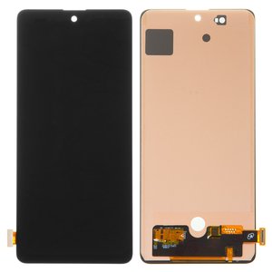 Pantalla LCD puede usarse con Samsung A715 Galaxy A71, negro, sin marco, Copy, TFT 