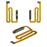 Flat Cable compatible with Samsung A125F Galaxy A12, M127 Galaxy M12, (start button, for fingerprint recognition (Touch ID), black)