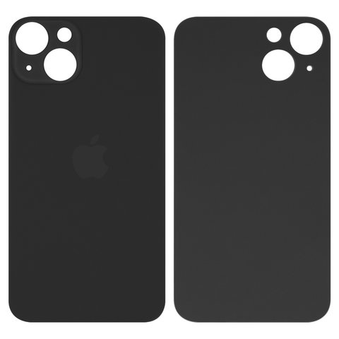 Housing Back Cover compatible with iPhone 13, black, no need to remove the camera glass, AAA, big hole 