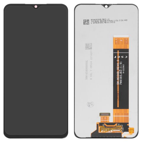 LCD compatible with Samsung A135 Galaxy A13, A137 Galaxy A13, A236B Galaxy A23 5G, M135 Galaxy M13, M236B Galaxy M23, M336B Galaxy M33, black, without frame, Original PRC , SM M336B_REV0.5 