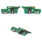 Flat Cable compatible with Infinix Hot 10i, (charge connector, with microphone, with components, Original (PRC), charging board)