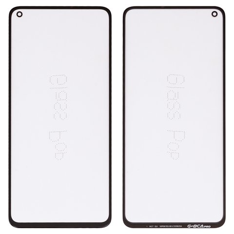Housing Glass G+OCA PRO compatible with Xiaomi Mi 10T, Mi 10T Pro, Redmi K30s, with OCA film, black 