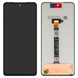 Pantalla LCD puede usarse con Motorola Moto G75, negro, sin marco, High Copy