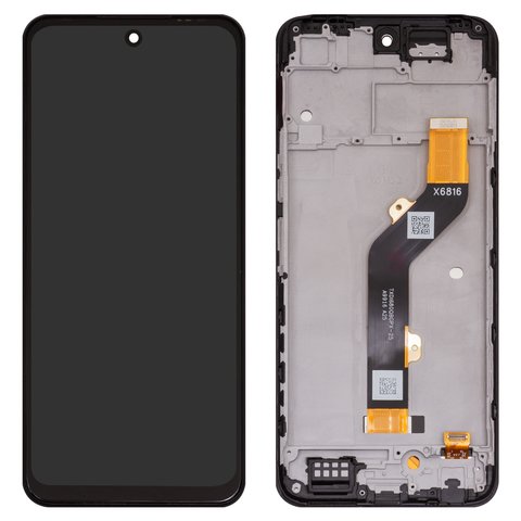 Pantalla LCD puede usarse con Tecno Pova Neo 2, negro, con marco, High Copy, 1540432341