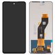 LCD compatible with Tecno Pop 8, Spark 20 (KJ5), Spark 20C (BG7), Spark Go (2024) (BG6); Infinix Hot 40i (X6528B), Smart 8 (X6525), (black, without frame, original (change glass) , BV066G3M-L0A-XM00)