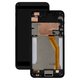 LCD compatible with HTC Desire 816, (black, with frame, with yellow cable)