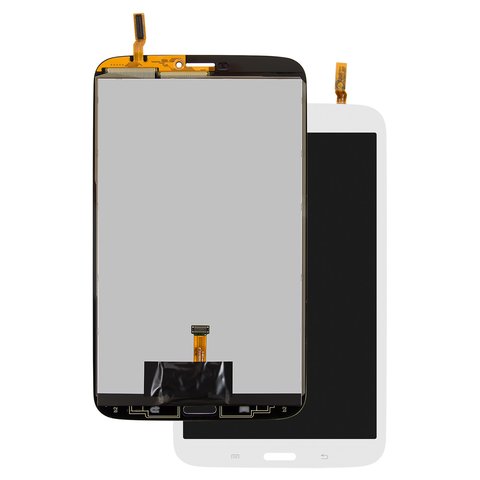 LCD compatible with Samsung T310 Galaxy Tab 3 8.0, T3100 Galaxy Tab 3, T311 Galaxy Tab 3 8.0 3G, T3110 Galaxy Tab 3, T315 Galaxy Tab 3 8.0 LTE, white, version 3G , without frame 