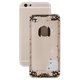 Housing compatible with Apple iPhone 6S, (golden, with SIM card holders, with side buttons)