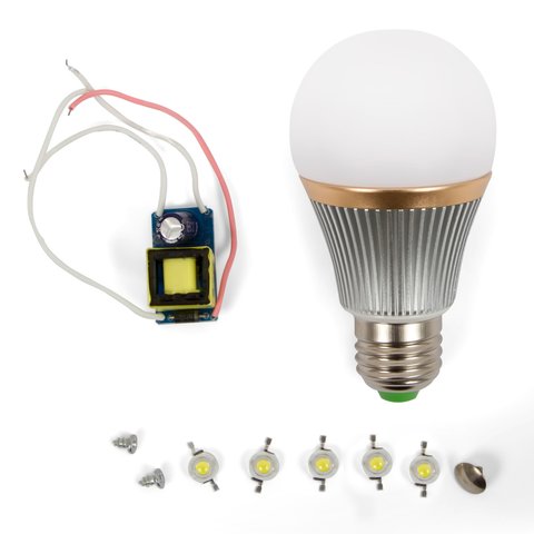 LED Light Bulb DIY Kit SQ Q22 5 W natural white, E27 