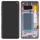 Дисплей для Samsung G973 Galaxy S10, черный, с рамкой, High Copy, (OLED)