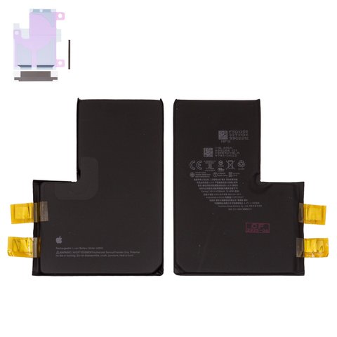 Аккумулятор для iPhone 13 Pro Max, Li ion, 3,85 B, 4780 мАч, повышенная ёмкость, без контроллера, #A2653