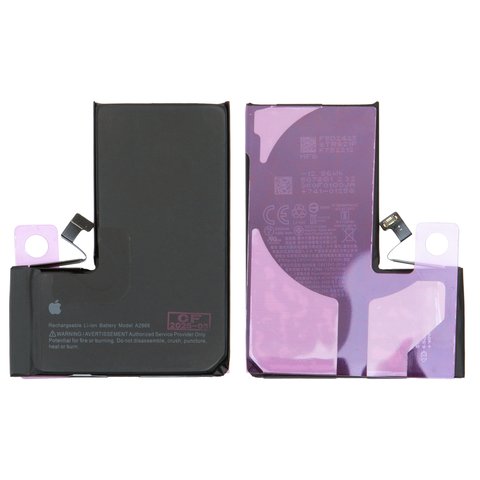 Battery compatible with iPhone 14 Pro, Li ion, 3.87 V, 3350 mAh, High Capacity, A2866 , original IC