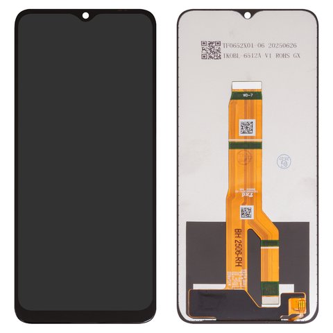 LCD compatible with Huawei Honor X6a, black, without frame, High Copy, WDY LX1, WDY LX2 