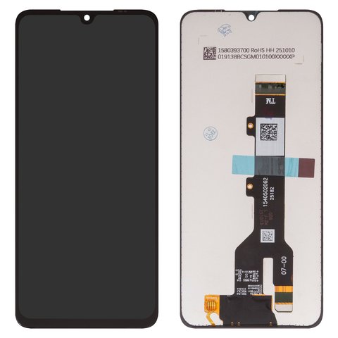 LCD compatible with Motorola Moto G06, Moto G06 Power, black, without frame, Box  