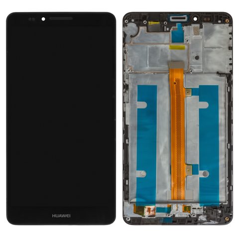 Pantalla LCD puede usarse con Huawei Ascend Mate 7, negro, con marco, High Copy, JAZZ L09