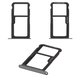 Sujetador de tarjeta SIM puede usarse con Huawei P10 Lite, negro, con soporte para MMC