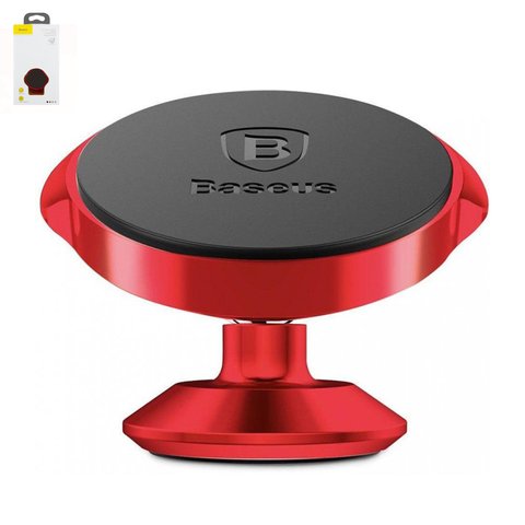 Sujetador para coche Baseus, rojo, magnético, base pegante, #SUER B09