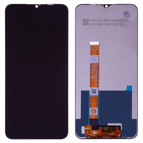 Pantalla LCD puede usarse con Realme 5, negro, sin marco, Original PRC , FPC HTF065H019 A0