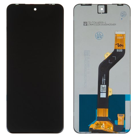 Pantalla LCD puede usarse con Infinix Hot 12 Play NFC, negro, sin marco, Original PRC , X6816D, FPC6808 1 BV068DAM L04 MV00 R0.0 1540432341
