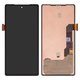 Pantalla LCD puede usarse con Google Pixel 7a, negro, con marco, Original (PRC)
